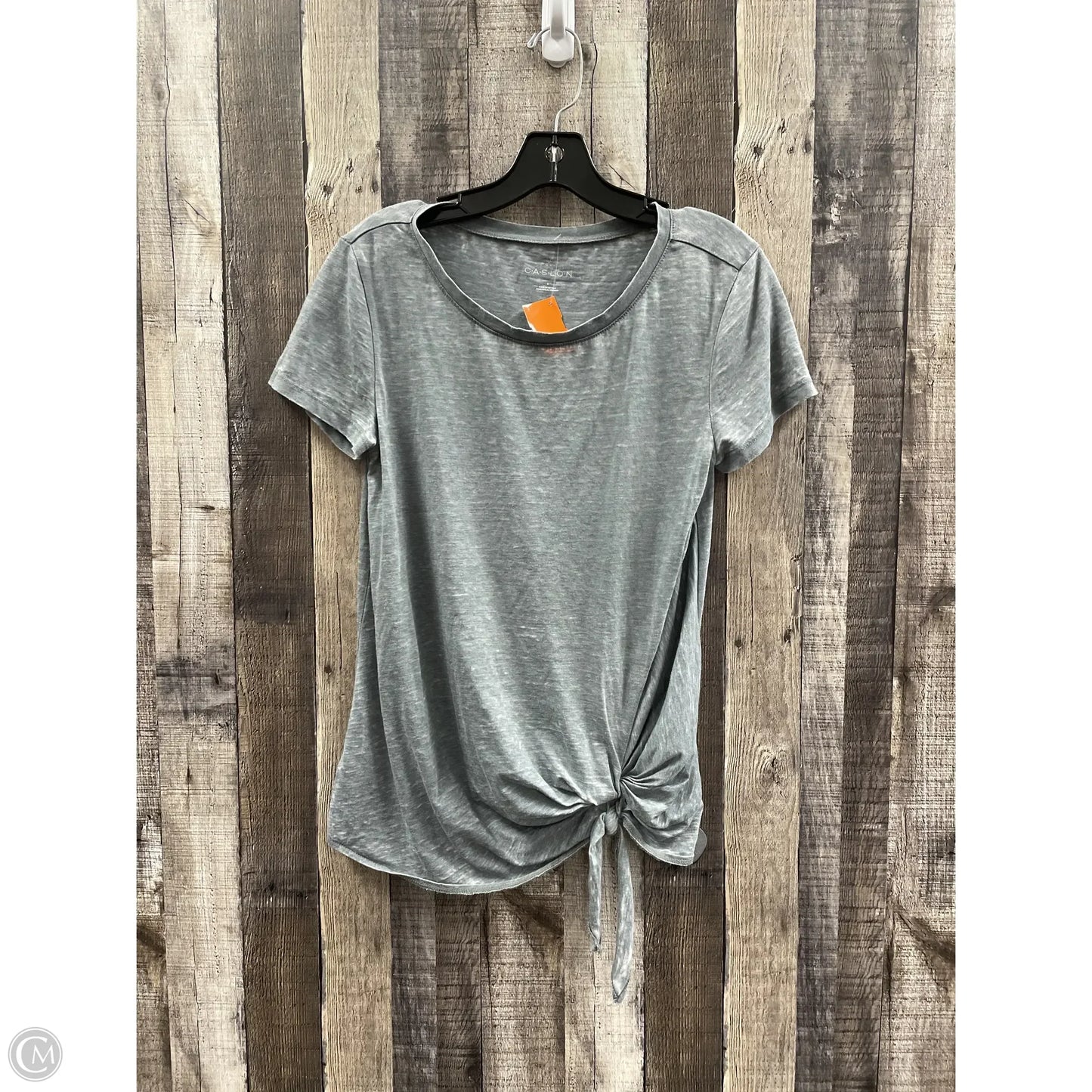 Top Short Sleeve By Caslon In Grey, Size: S