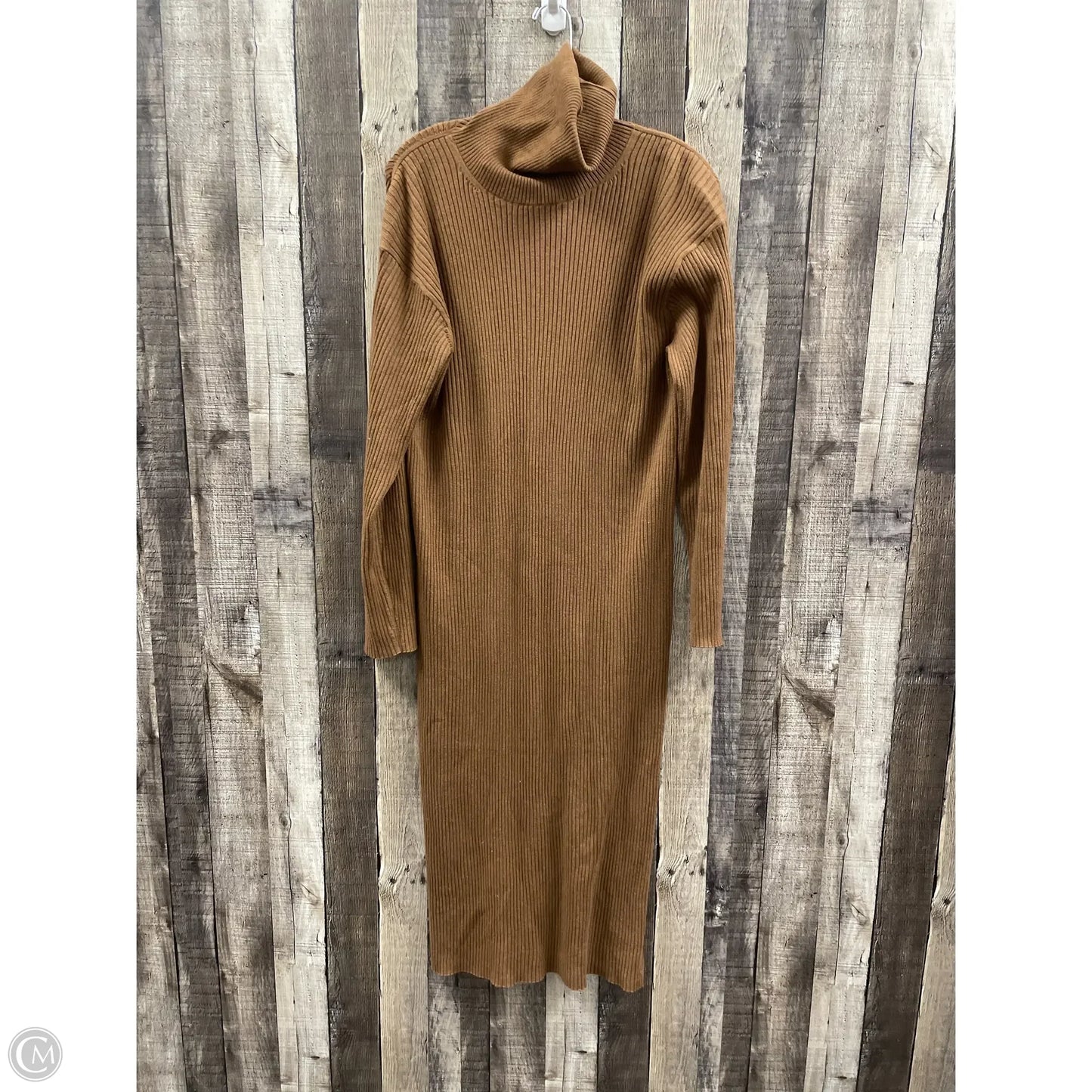 Dress Sweater By Everlane In Brown, Size: L