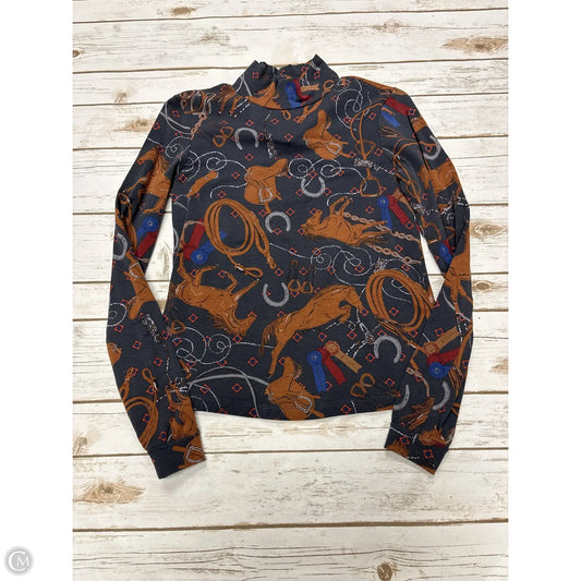 Top Long Sleeve By Anthropologie In Floral Print, Size: Xs