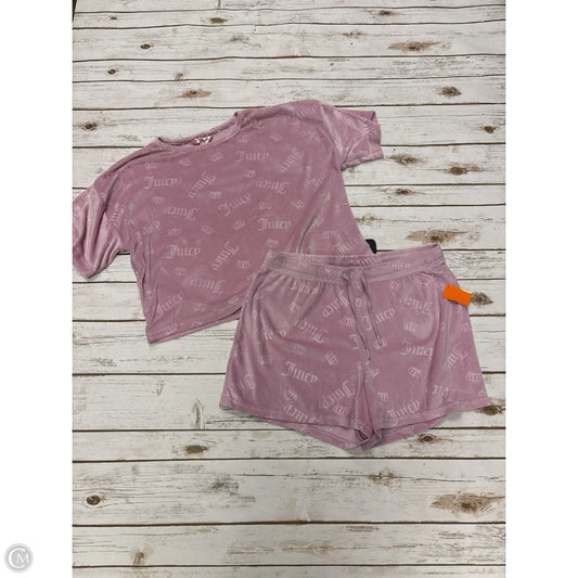 Shorts Set By Juicy Couture In Pink, Size: L