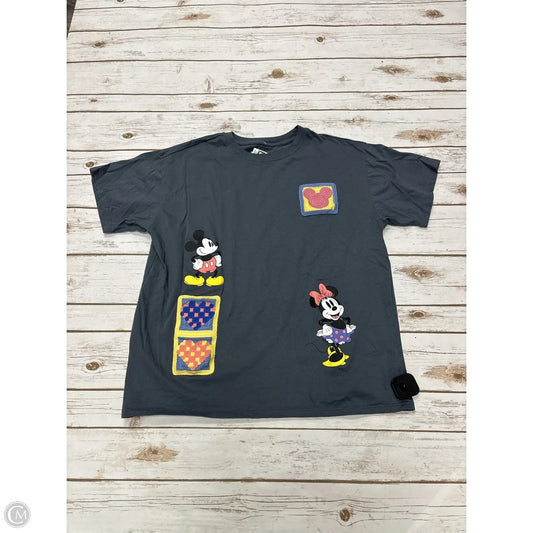 Top Short Sleeve By Disney Store In Grey, Size: Xl