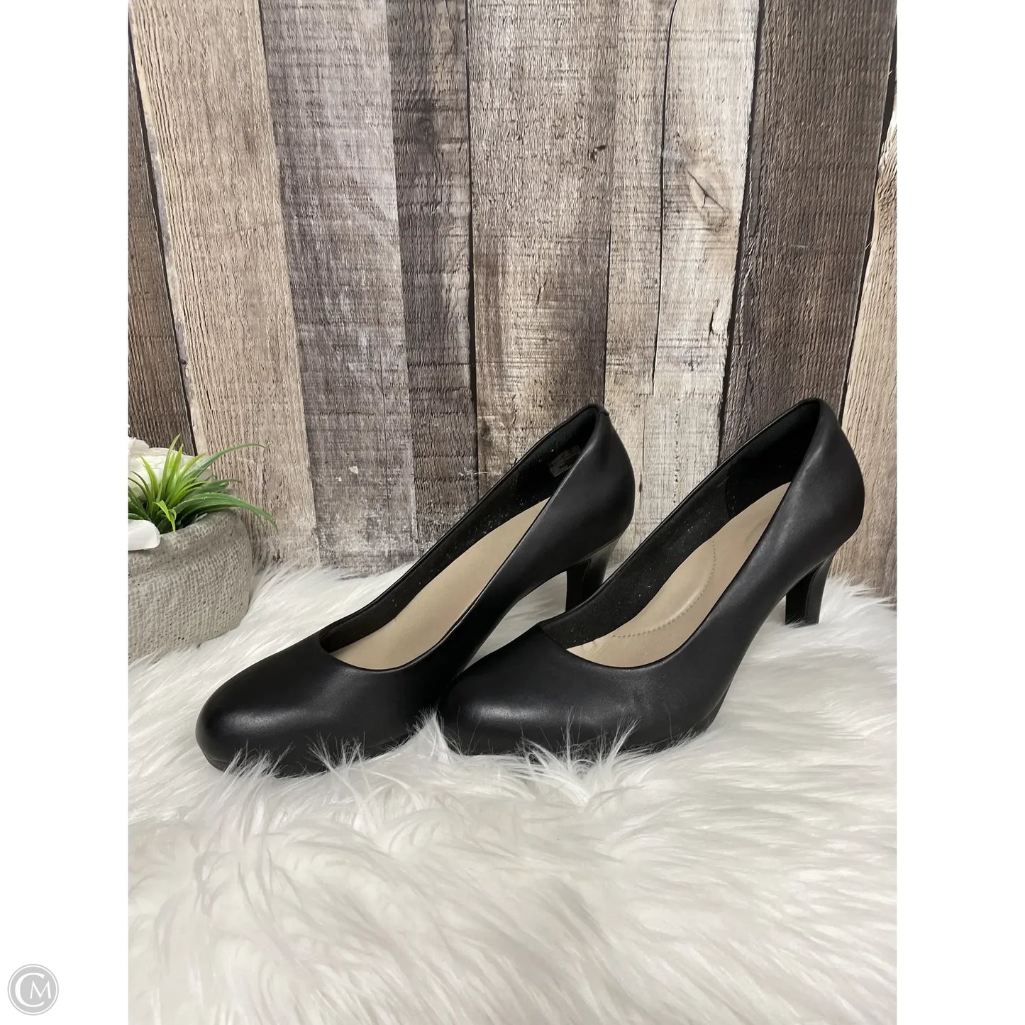 Shoes Heels Stiletto By Clarks In Black, Size: 11