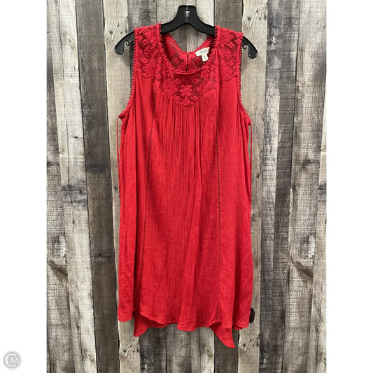 Dress Casual Short By Style And Company In Red, Size: Xxl