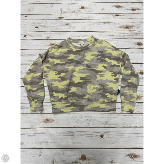 Top Long Sleeve By Peyton Jensen In Camouflage Print, Size: S