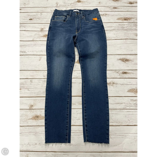 Jeans Skinny By Good American In Blue Denim, Size: 8