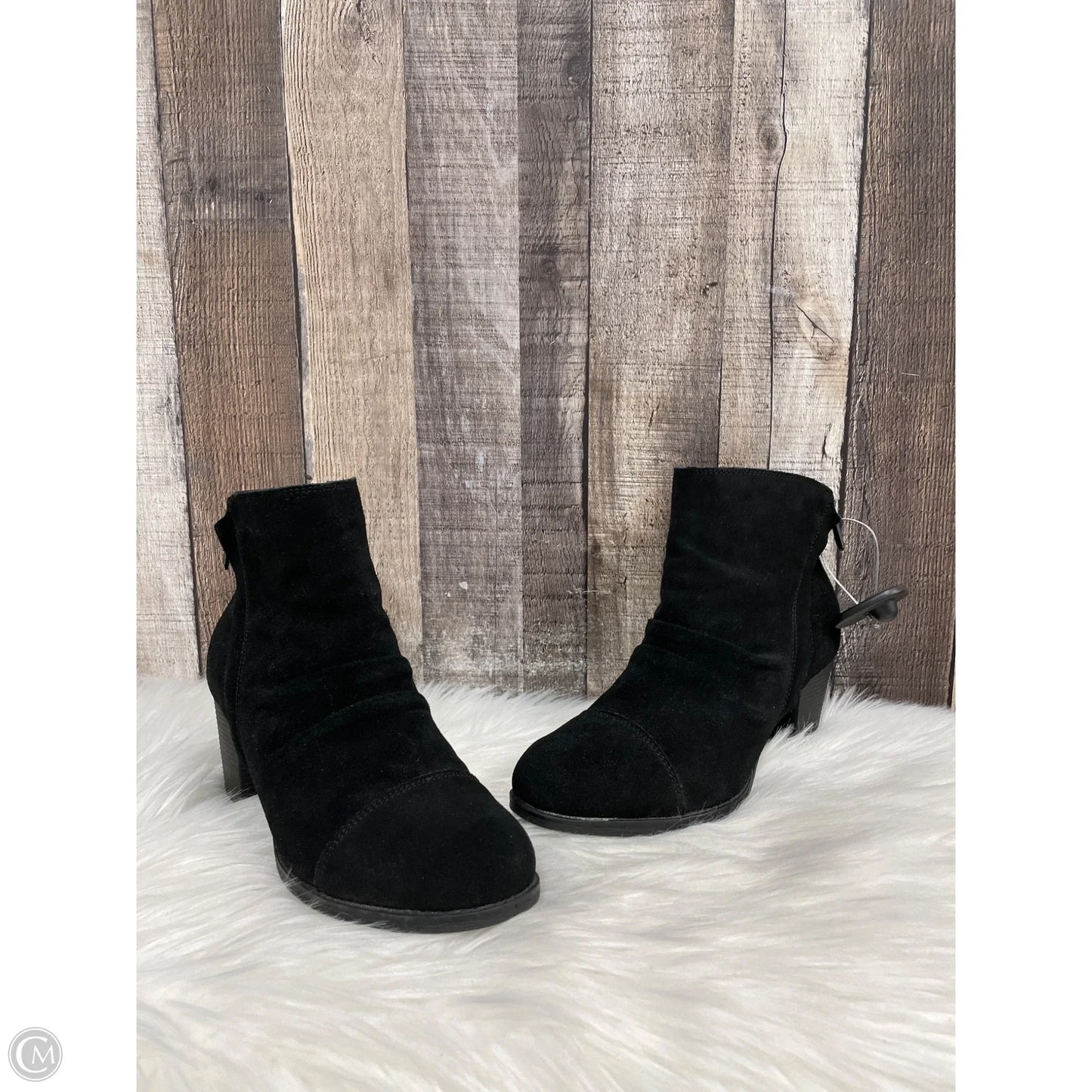 Boots Ankle Heels By Skechers In Black, Size: 7.5