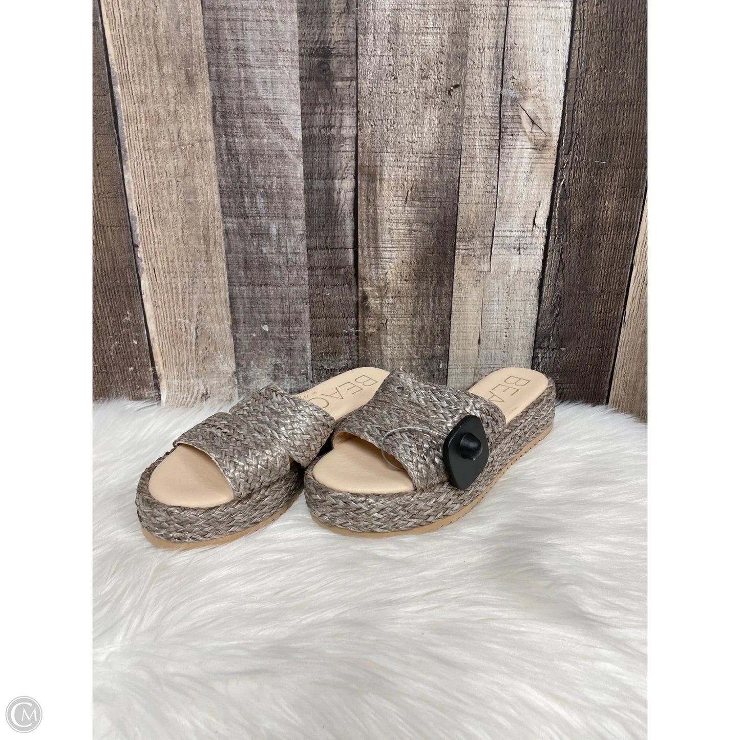 Sandals Heels Wedge By Matisse In Taupe, Size: 8