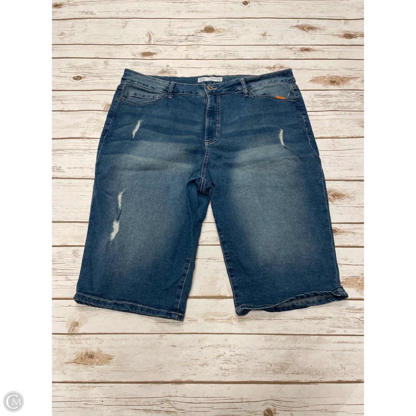 Shorts By Cme In Blue Denim, Size: 18