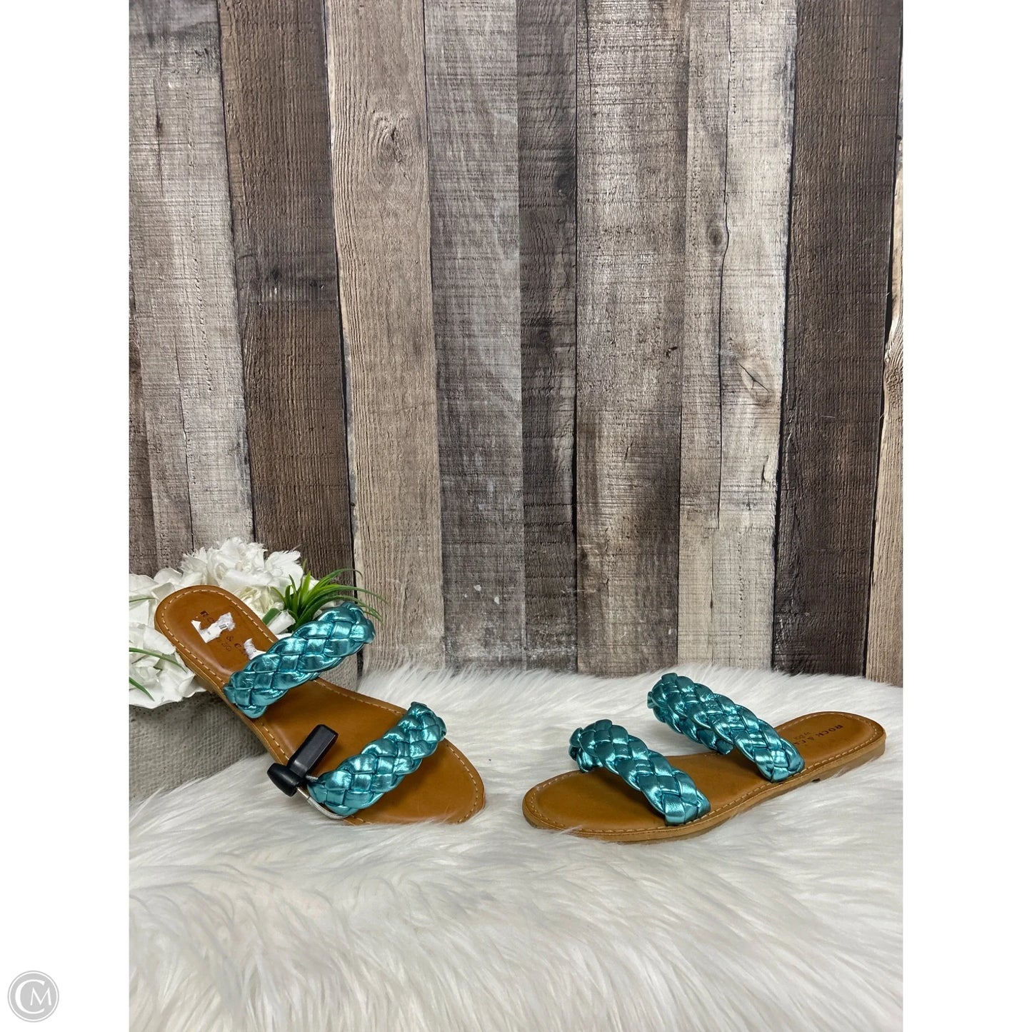Sandals Flats By Rock And Candy In Blue, Size: 8.5