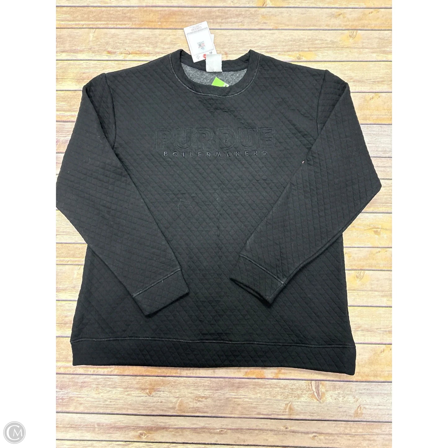 Athletic Sweatshirt Crewneck By Champion In Black, Size: M