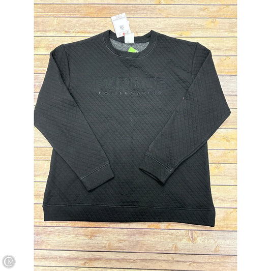 Athletic Sweatshirt Crewneck By Champion In Black, Size: M