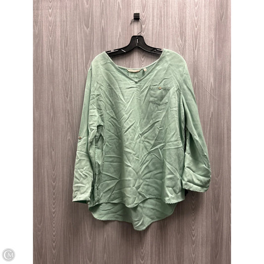 Top Long Sleeve By Soft Surroundings In Green, Size: L