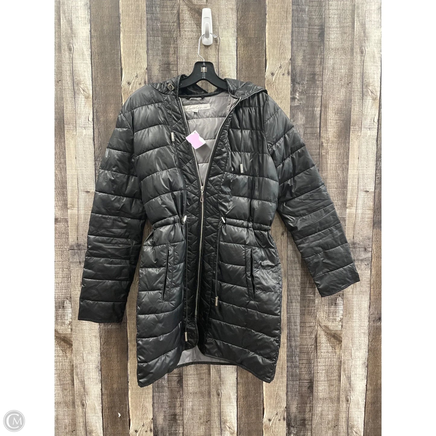 Coat Puffer & Quilted By Kenneth Cole In Black, Size: S