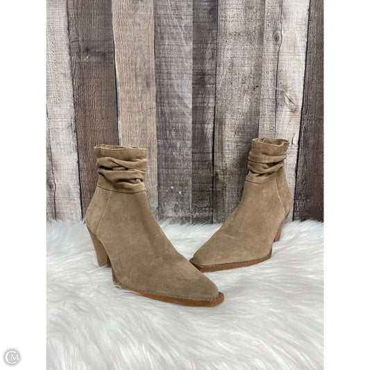 Boots Mid-calf Heels By Vince Camuto In Brown, Size: 7