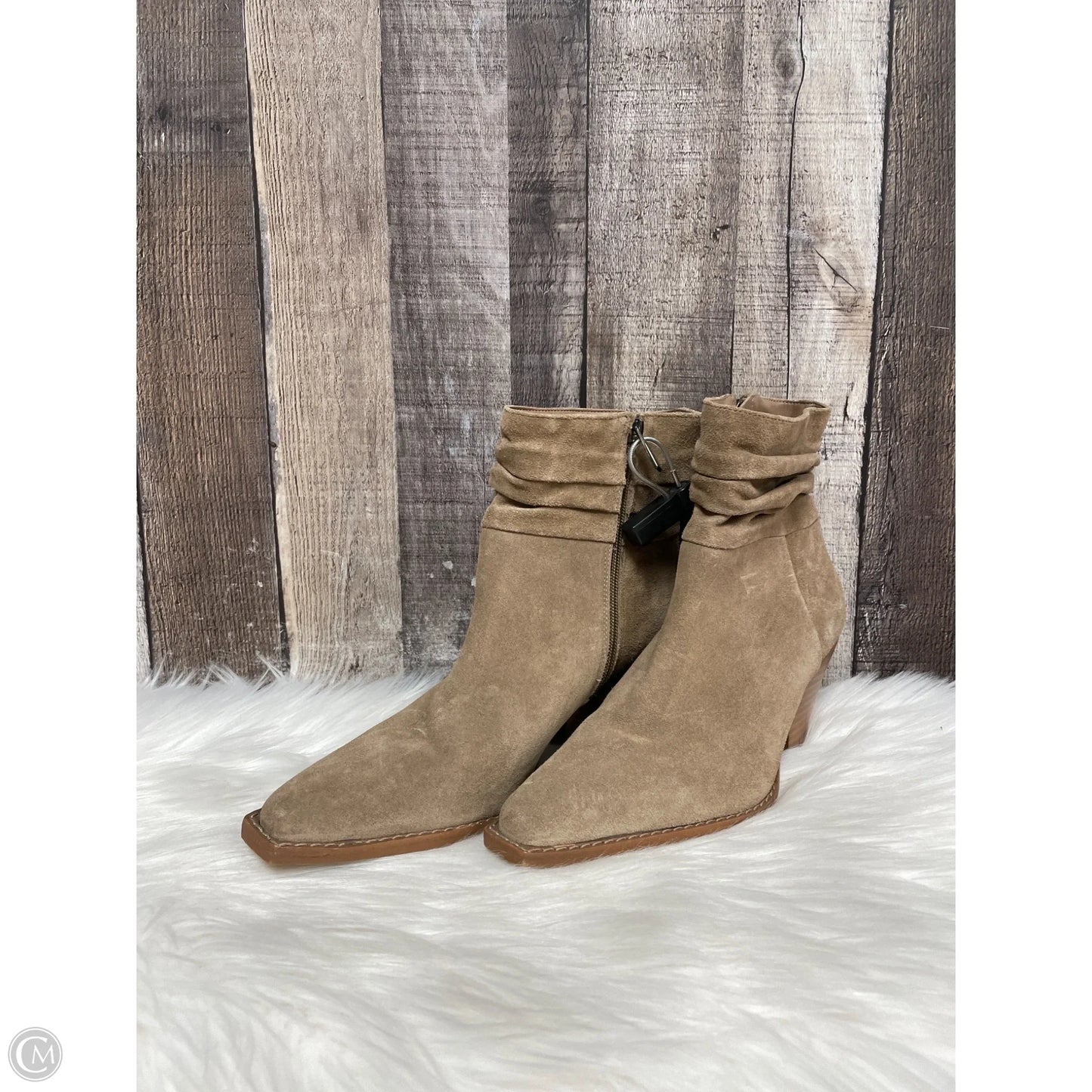 Boots Mid-calf Heels By Vince Camuto In Brown, Size: 7