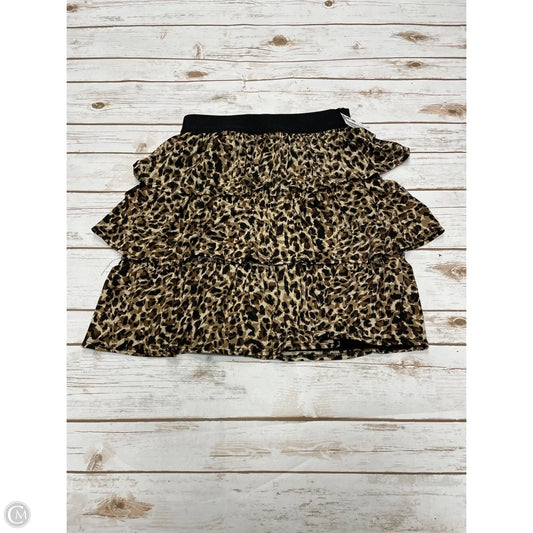 Skirt Mini & Short By Coco Bianco In Animal Print, Size: M