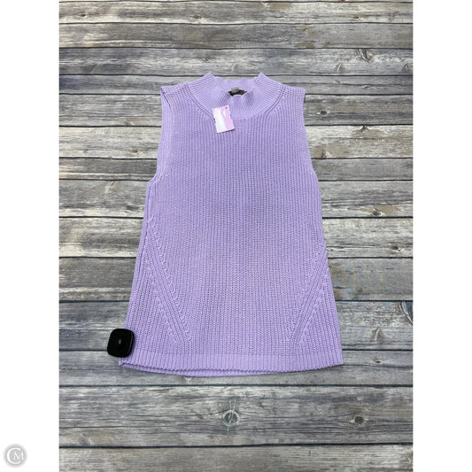 Top Sleeveless By Loft In Purple, Size: S