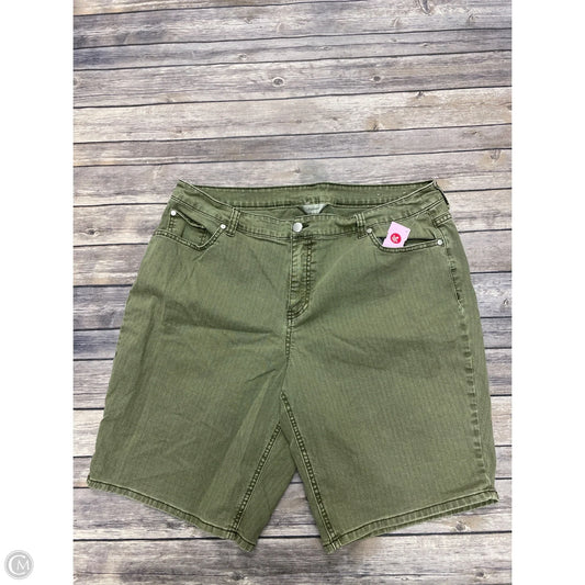 Shorts By Cj Banks In Green, Size: 18