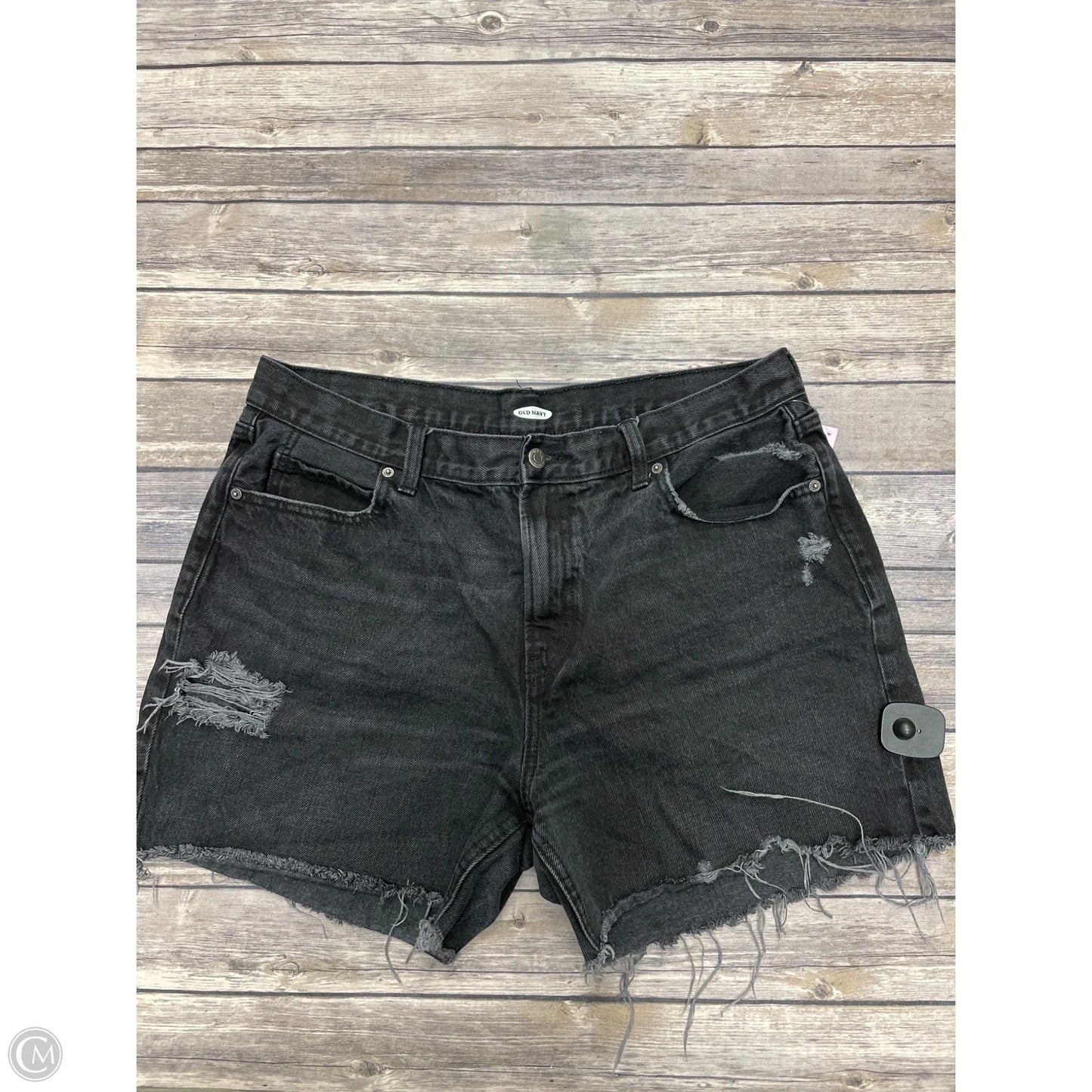 Shorts By Old Navy In Black Denim, Size: 14