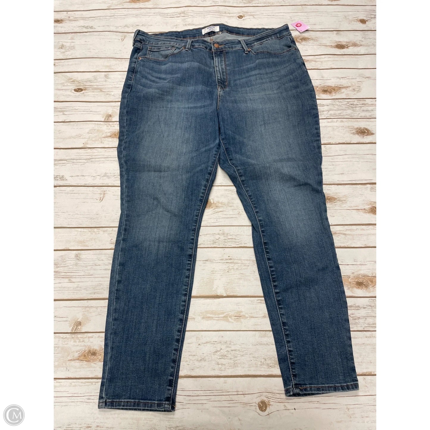 Jeans Skinny By Denizen By Levis In Blue Denim, Size: 18