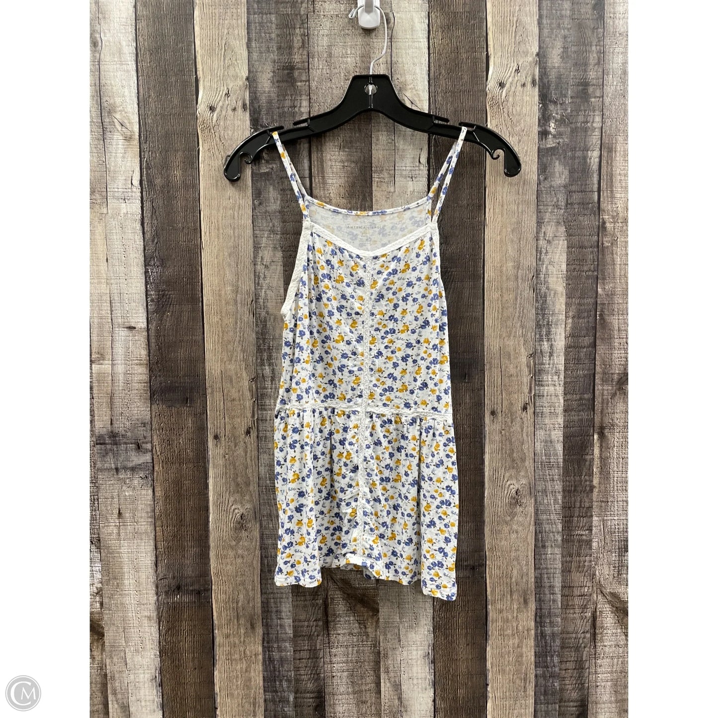 Top Sleeveless By American Eagle In Floral Print, Size: S
