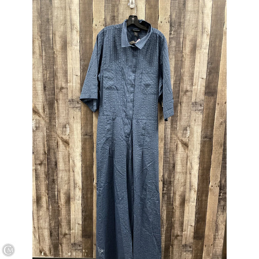 Jumpsuit By Ashley Stewart In Blue, Size: 4x