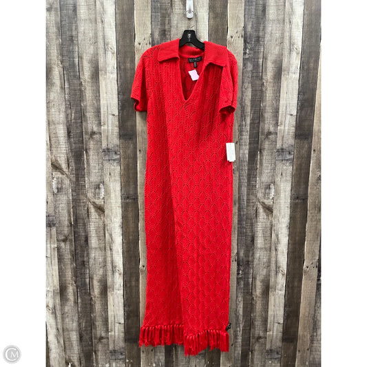 Dress Casual Maxi By Eloquii In Red, Size: L