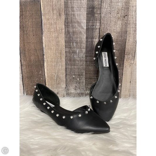 Shoes Flats By Steve Madden In Black & Silver, Size: 7