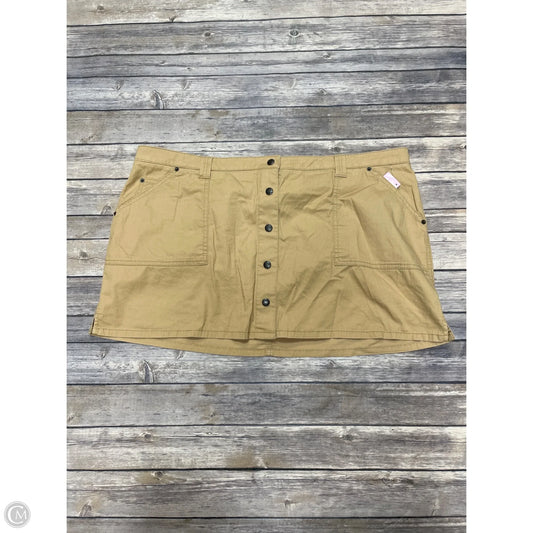 Skirt Mini & Short By Abercrombie And Fitch In Tan, Size: Xl