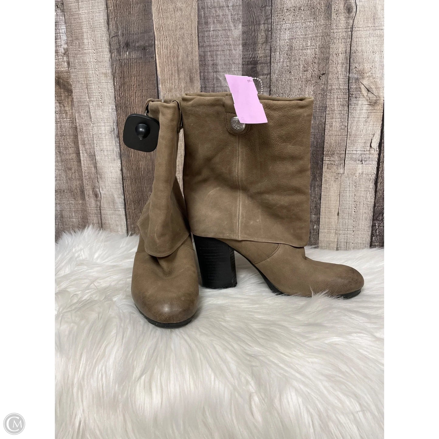 Boots Mid-calf Heels By Vince Camuto In Taupe, Size: 7