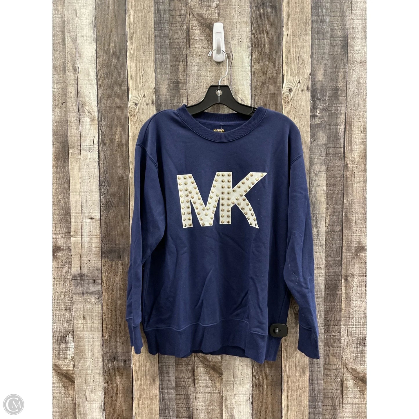 Sweatshirt Crewneck By Michael By Michael Kors In Navy, Size: M
