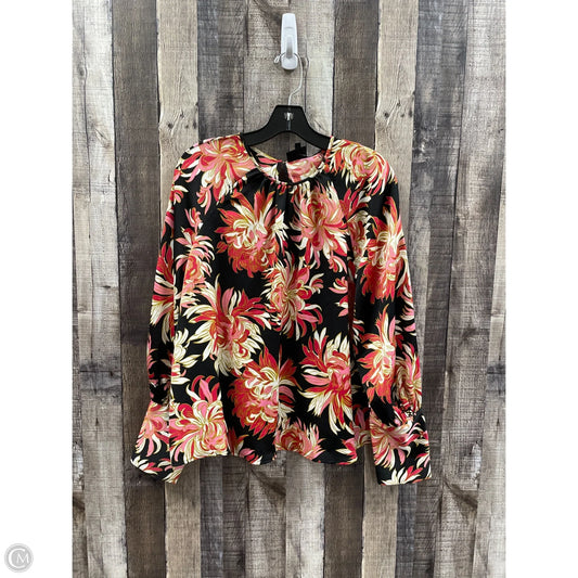 Top Long Sleeve By Who What Wear In Black, Size: L