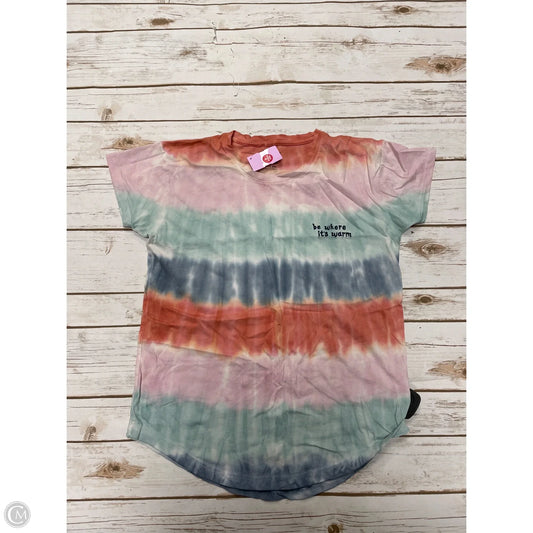 Top Short Sleeve By Madewell In Tie Dye Print, Size: Xxs
