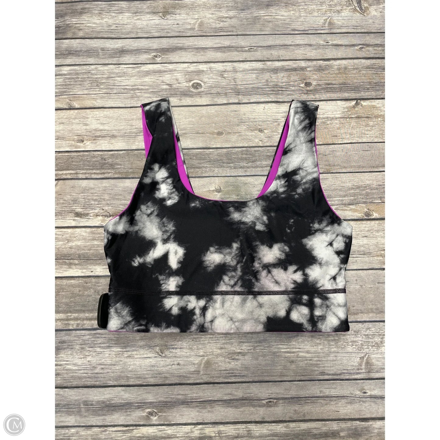 Athletic Bra By Fabletics In Tie Dye Print, Size: L