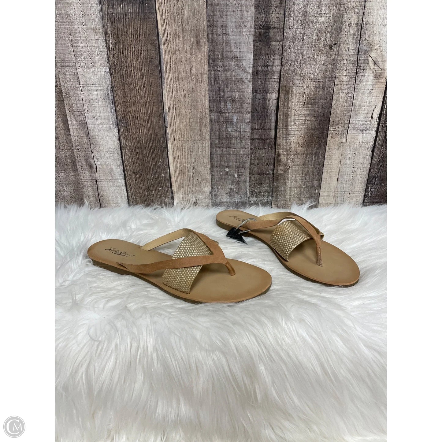 Sandals Flats By Lucky Brand In Tan, Size: 9.5