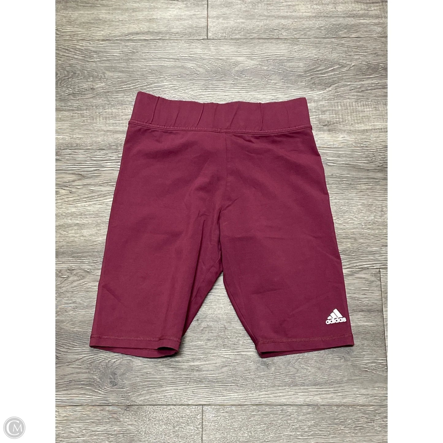 Athletic Shorts By Adidas In Maroon, Size: M
