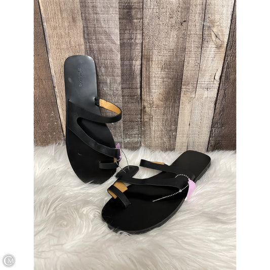 Sandals Flats By Madewell In Black, Size: 10