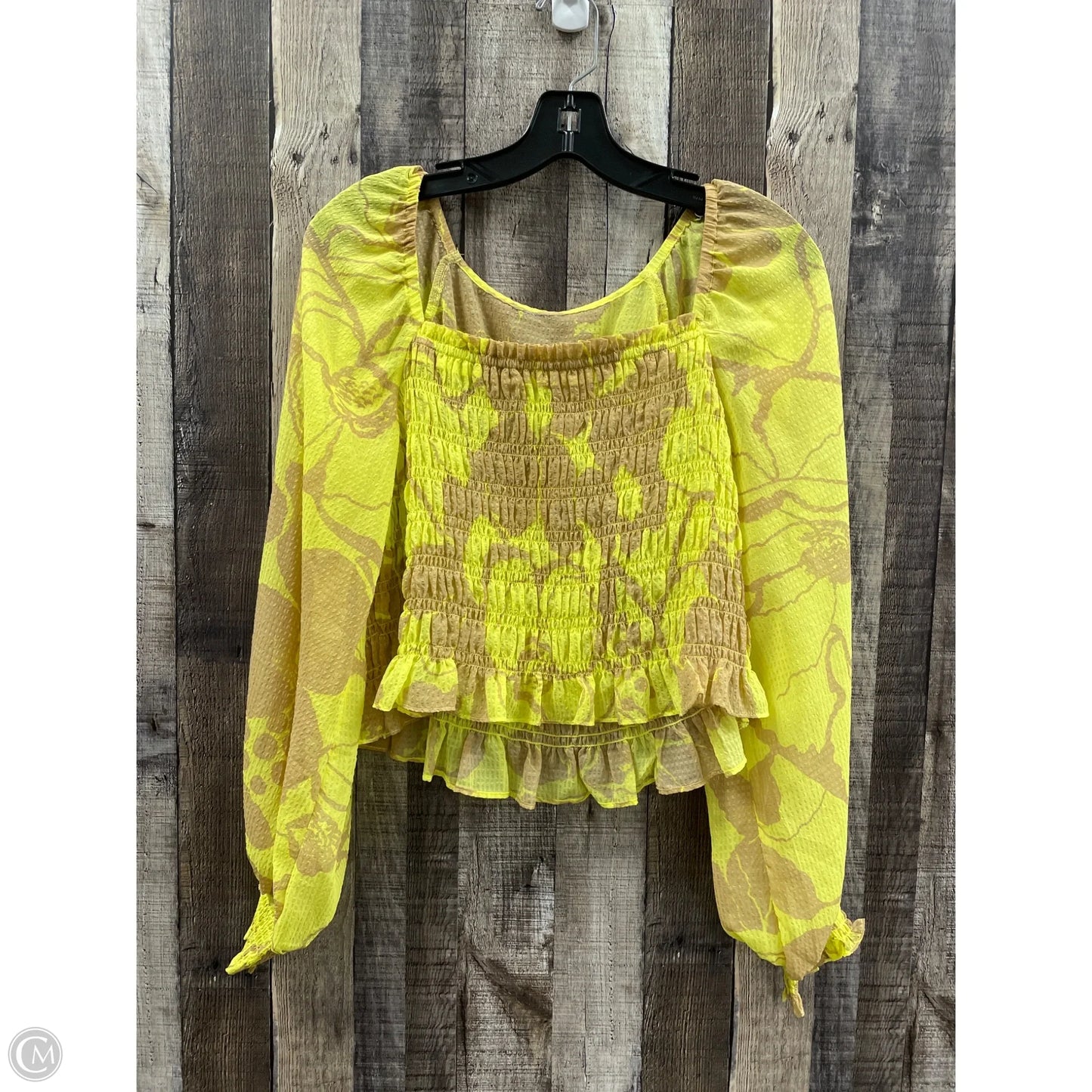 Top Long Sleeve By Cmf In Multi-colored, Size: S