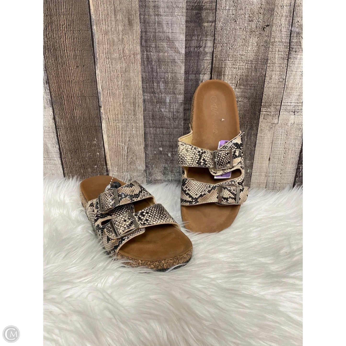 Shoes Flats By Cme In Snakeskin Print, Size: 7