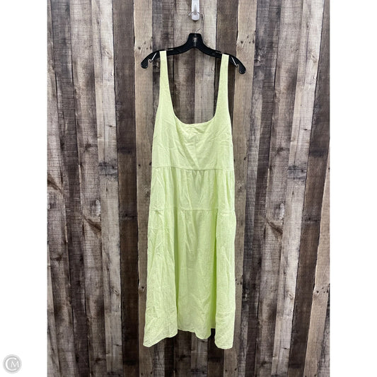 Dress Casual Midi By Ava & Viv In Green, Size: 2x