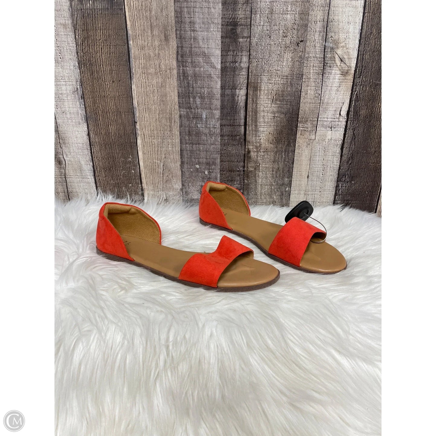 Sandals Flats By A New Day In Red, Size: 8.5