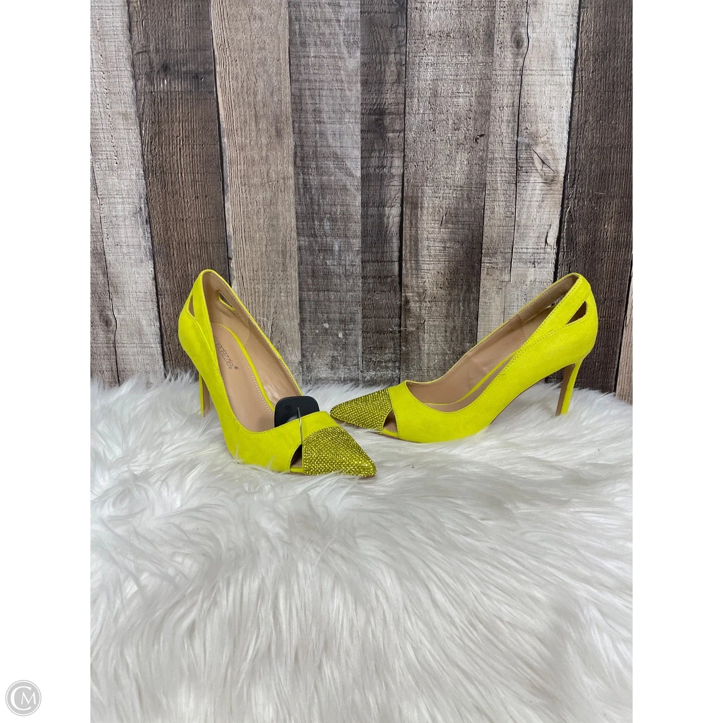 Shoes Heels Stiletto By Shoedazzle In Yellow, Size: 8.5