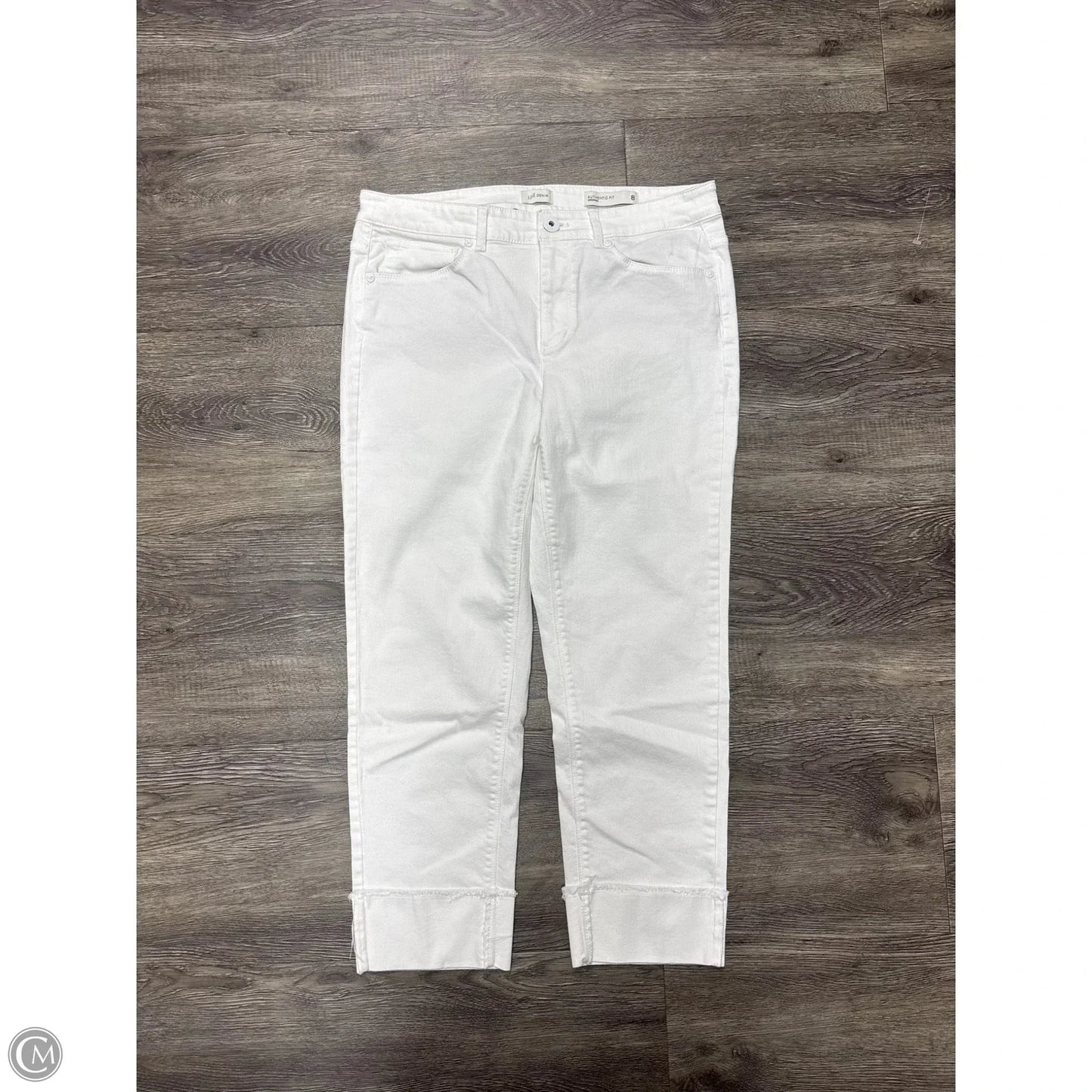 Jeans Cropped By J. Jill In White, Size: 8