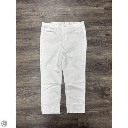 Jeans Cropped By J. Jill In White, Size: 8