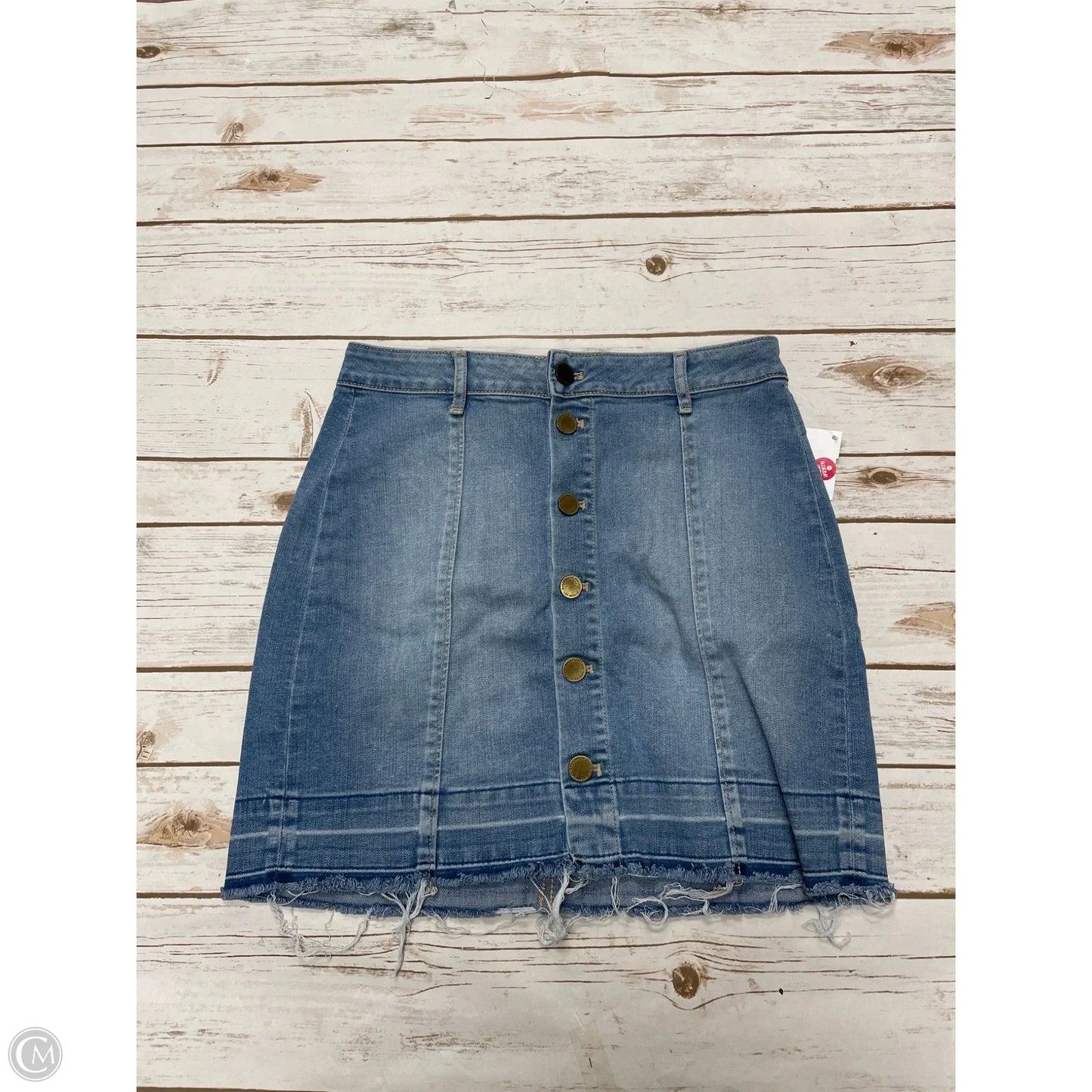 Skirt Mini & Short By Articles Of Society In Blue Denim, Size: 2
