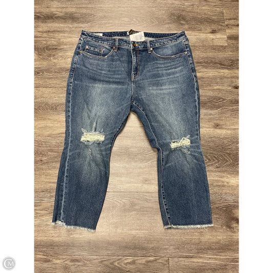 Jeans Straight By Torrid In Blue Denim, Size: 18