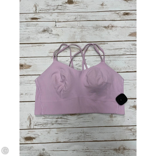 Athletic Bra By Lululemon In Pink, Size: Xl