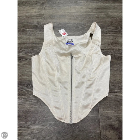 Top Sleeveless By Cme In Ivory, Size: M