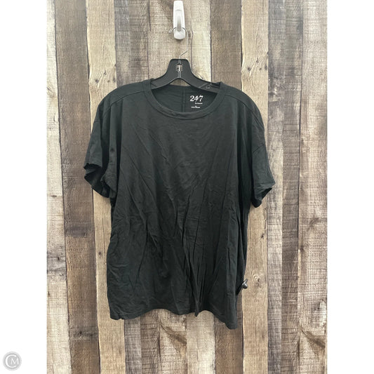 Top Short Sleeve By Maurices In Black, Size: 1x