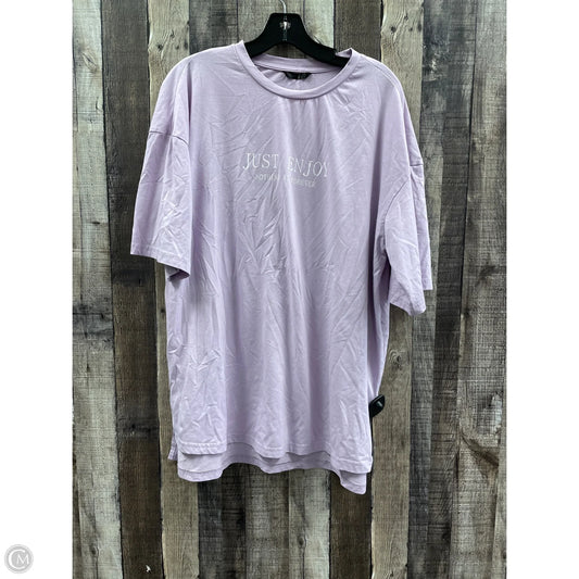 Top Long Sleeve By Shein In Purple, Size: Xl